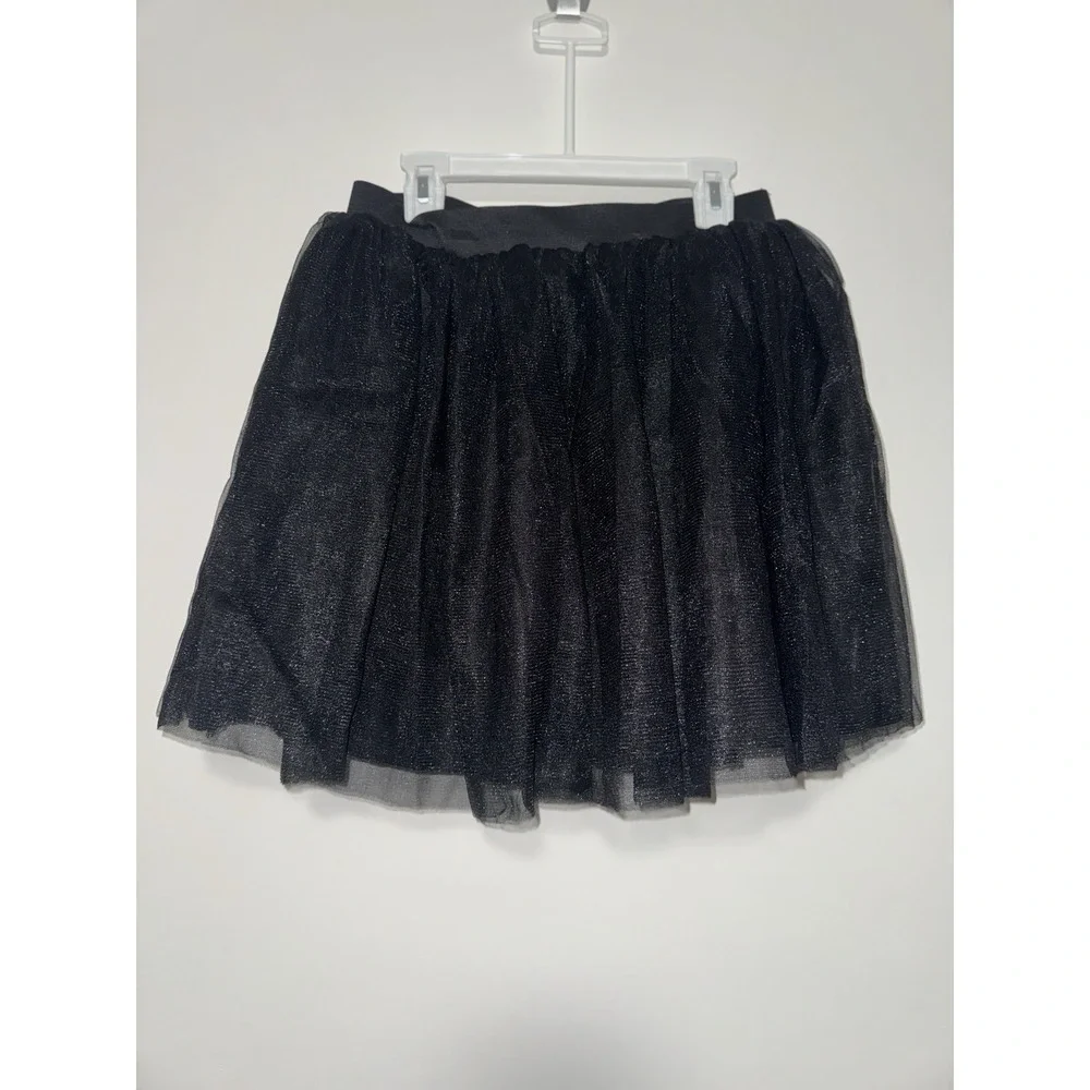 NWT Halloween Girls Costume One Size Skirt Black Tutu 🐈⬛
